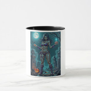 Caneca Doce de Halloween ou Namorada Zumbi com Miolos