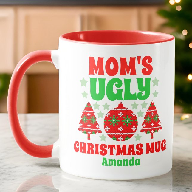 Caneca Doce de Natal Feio para Mães Personalizadas (Criador carregado)