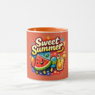 Caneca Doce Verão com Corte Laranja