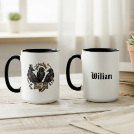Caneca Doces de Corvos de Halloween Truque ou Tratamento