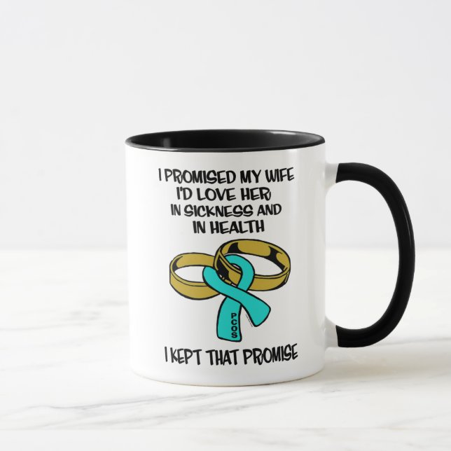 Caneca Doença/Saúde...PCOS Mug (Direita)
