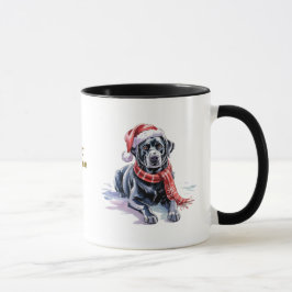 Caneca Dog Lovers Christmas Coffee Mug/Labrador