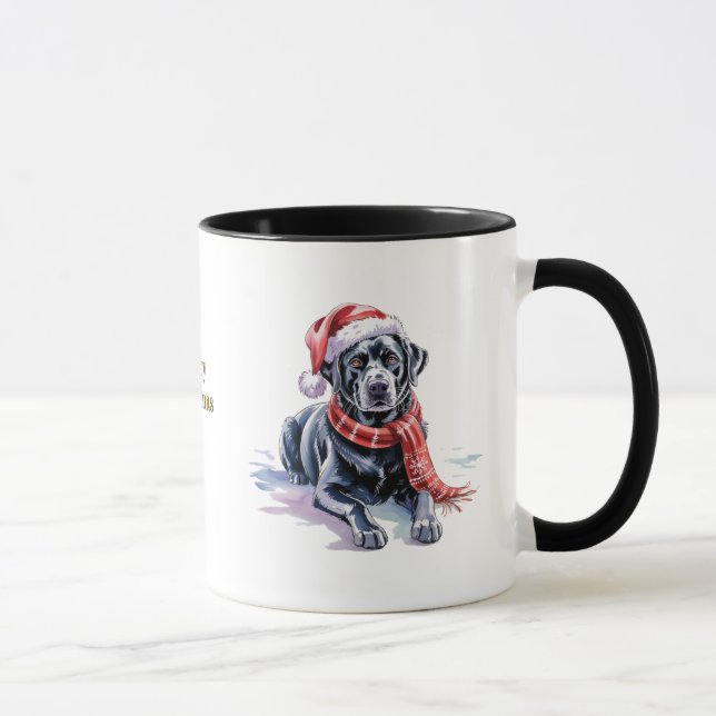 Caneca Dog Lovers Christmas Coffee Mug/Labrador (Direita)