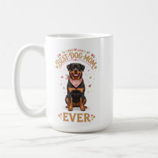 Caneca Dog Mom, Xícara de Café do Dia das Mães Rot