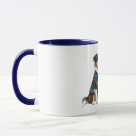 Caneca Dog with Blue Jacket