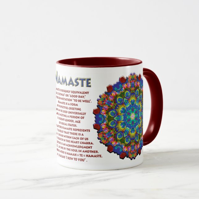 Caneca Doily Namaste Kaleidoscope (Frente Esquerda)