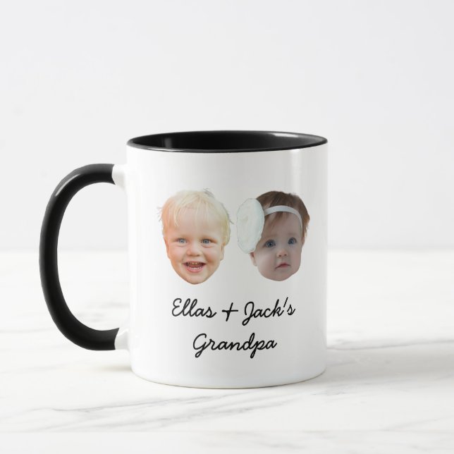 Caneca Dois Bebês Personalizados Fotografando Presente Vo (Esquerda)
