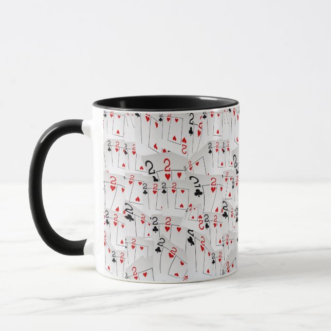 Caneca Dois, Cartões De Pôquer, Mata Negra De Café Combo. (Esquerda)