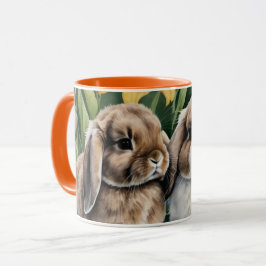 Caneca Dois coelhos de coelhinho