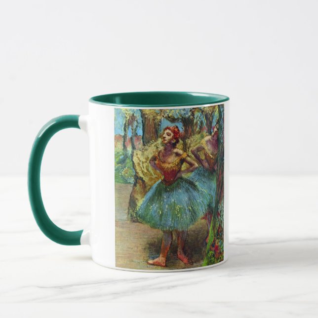 Caneca Dois Dançarinos de Edgar Degas, Arte de Balé Antig (Esquerda)