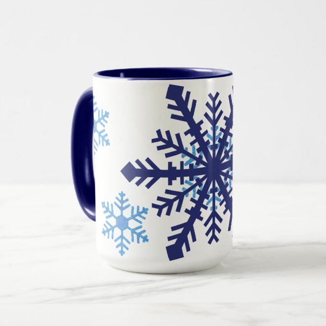 Caneca Dois Flocos de Neve de Tom (Frente Esquerda)