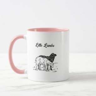 Caneca Dois Pequenos Cordeiros – Desenho Encantador de Fa