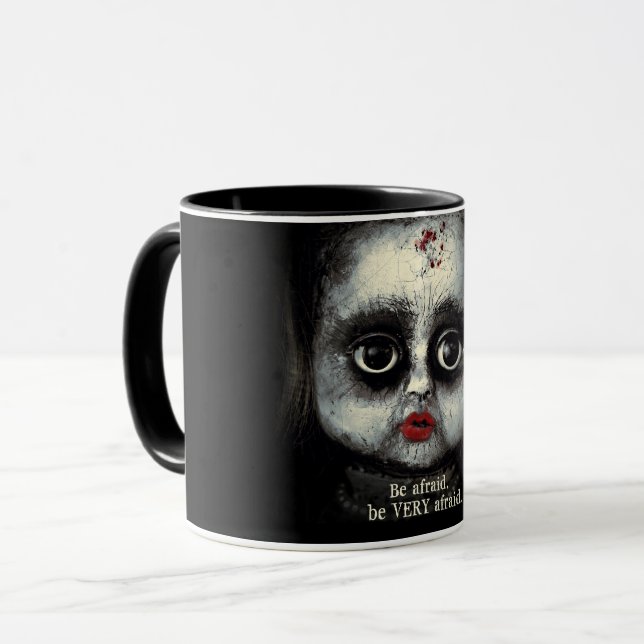 Caneca Doll Assombrada Halloween Horror (Frente Esquerda)