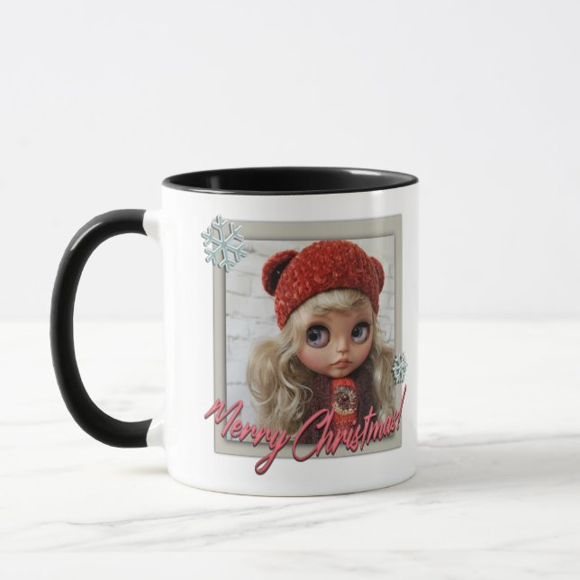 Caneca Doll, para o natal, o natal, (Esquerda)