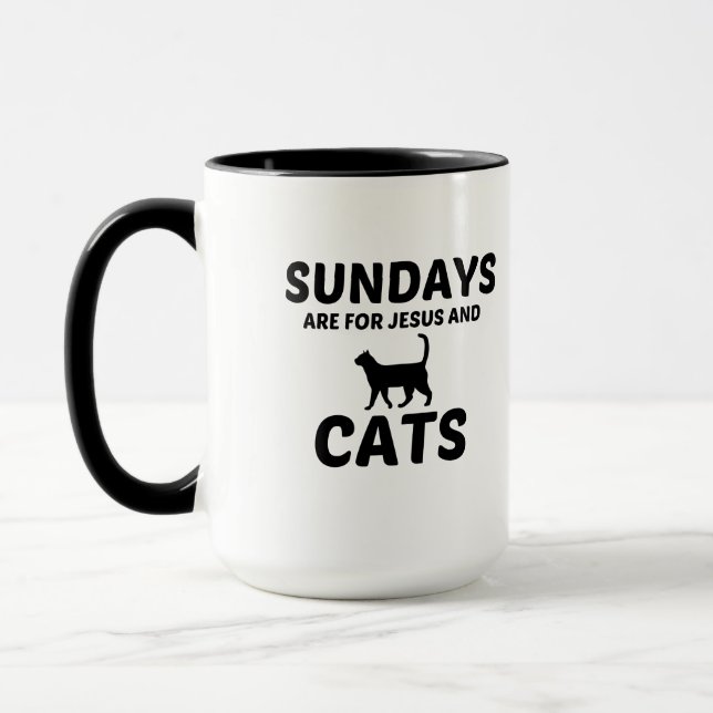 CANECA DOMINGO GATOS E JESUS (Esquerda)