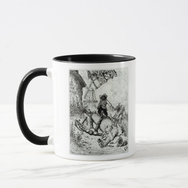 Caneca Don Quixote e os moinhos de vento (Esquerda)
