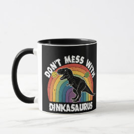 Caneca Don’t Mess With Dinkasaurus Pickleball