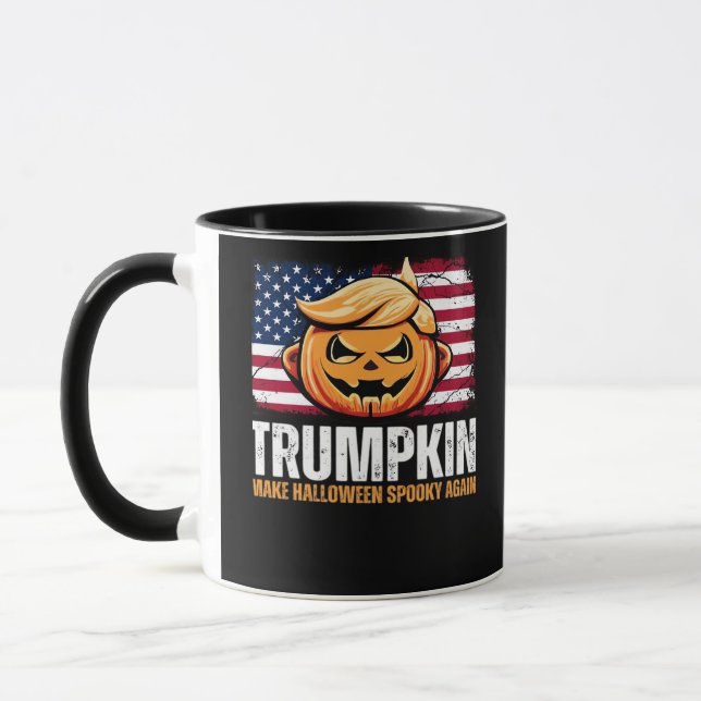 Caneca Donald Halloween - Trumpkin Torna o Halloween Louc (Esquerda)