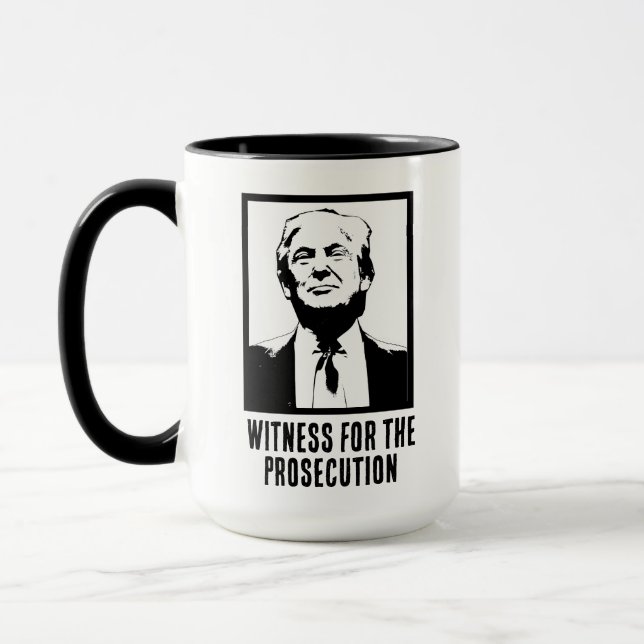 Caneca Donald J. Trump, Testemunha da Acusação (Esquerda)