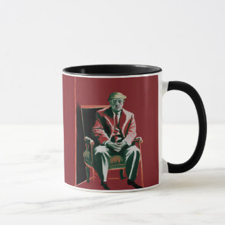 Caneca Donald Trump em Francis Bacon Style
