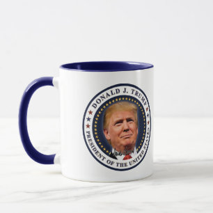 Caneca Donald Trump Inauguração Douradas Estrelas Souveni