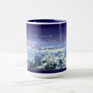 Caneca Donald Trump Inspirational Cote Eagle e Montanhas
