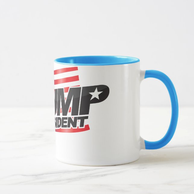 Caneca Donald Trump Para Presidente (com cabelo) (Direita)