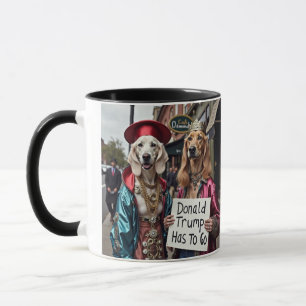 Caneca Donald Trump Tem Que Ir Para Manifestantes De Cach