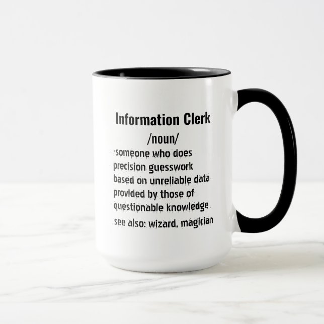 Caneca Dons de definição de funcionário de informações en (Direita)