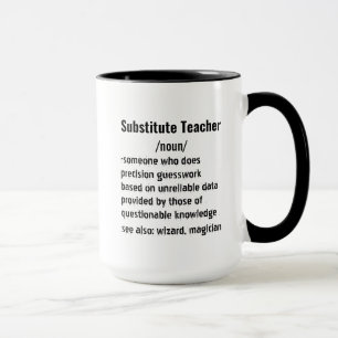 Caneca Dons de definição de professor substituto engraçad