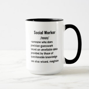 Caneca Dons de definição de trabalhador social engraçado 