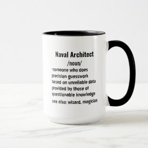 Caneca Dons de definição do Arquiteto Naval engraçado