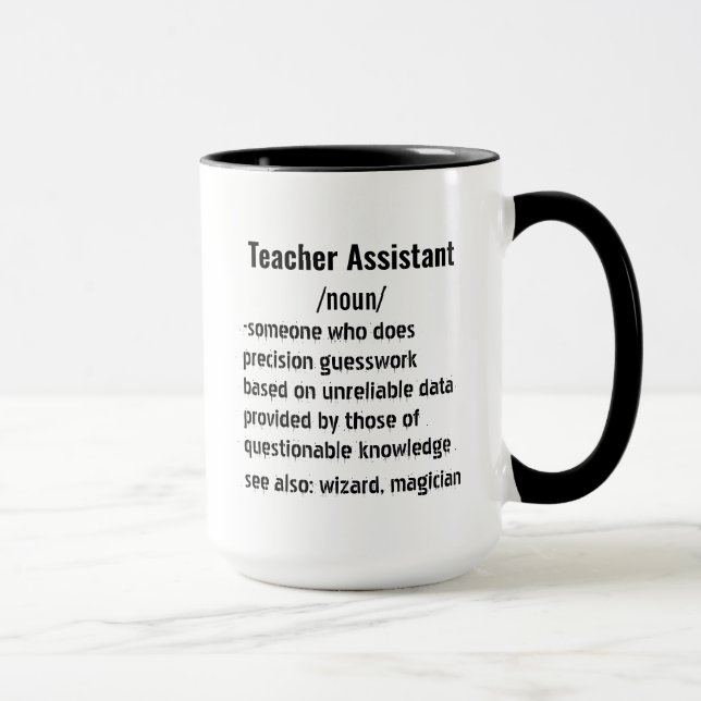 Caneca Dons de definição do assistente de professor engra (Direita)