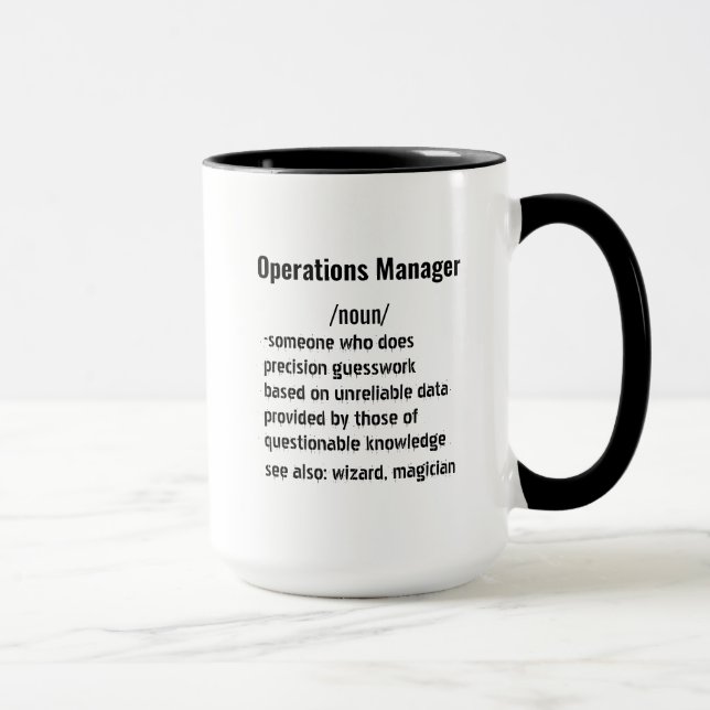Caneca Dons de definição do Funny Operations Manager (Direita)