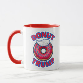 Caneca Donut Trump com nó superior branco