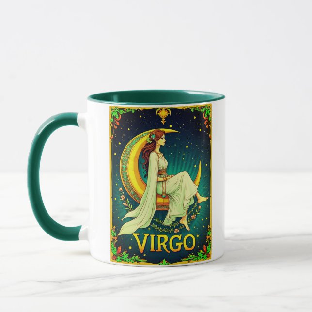 Caneca Donzela de Virgem Sentada na Lua Crescente (Esquerda)