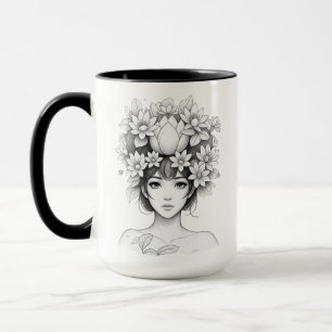 Caneca Donzela Flor de Lótus