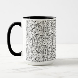 Caneca Doodle tribal abstrato
