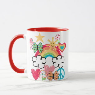 Caneca Doodles Felizes