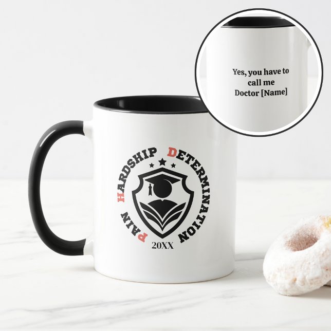 Caneca Dor, Dificuldade, Determinação – Citação Engraçada (Criador carregado)