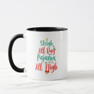 Caneca dormia o dia todo Pajama a noite toda Engraçado Na