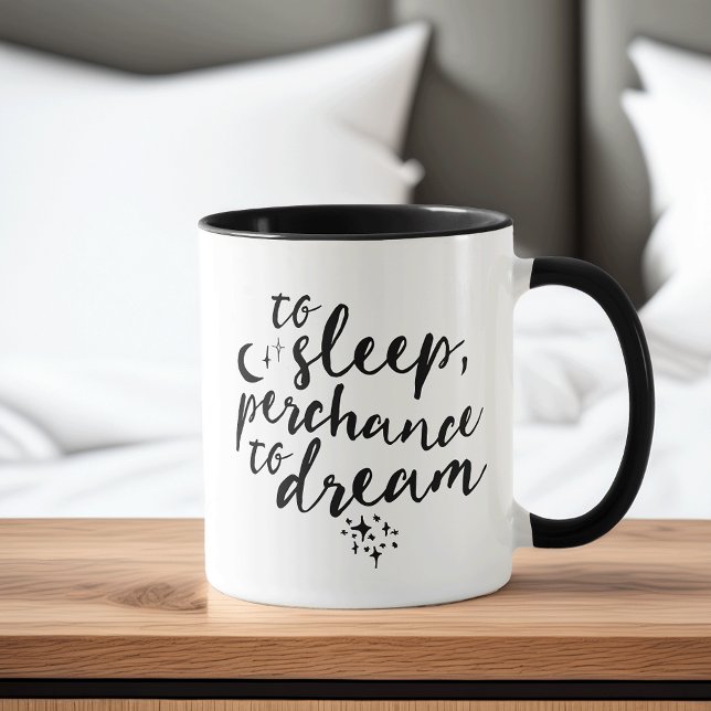 Caneca Dormir, Sonhar Citação (Criador carregado)