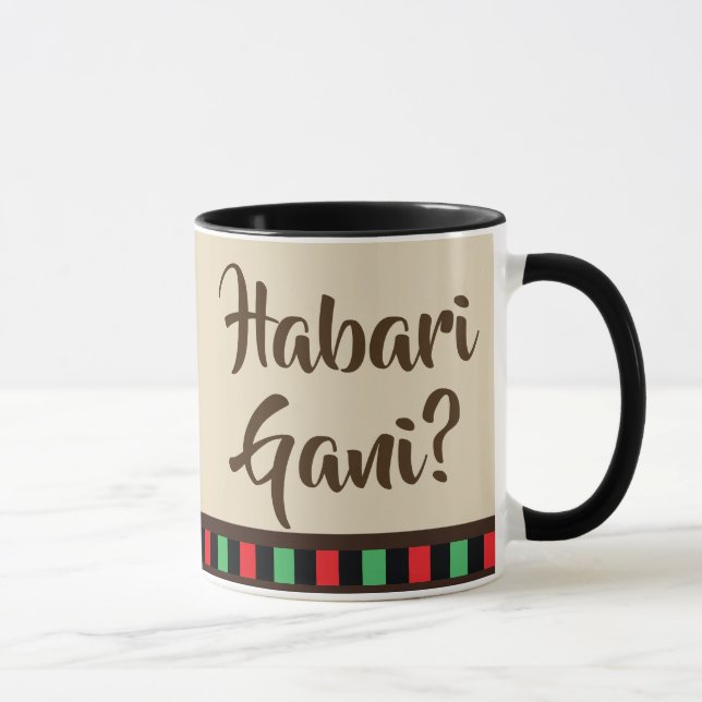 Caneca dos artigos | de Habari Gani - de Kwanzaa (Direita)