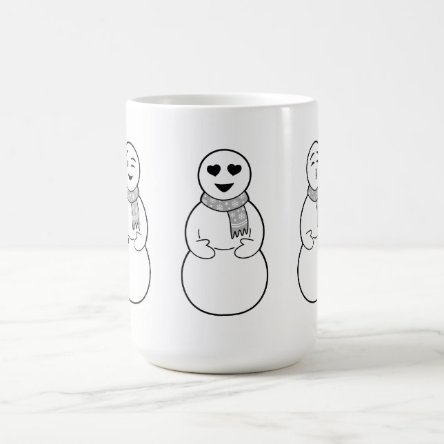 Caneca dos bonecos de neve de Emoji (Centro)