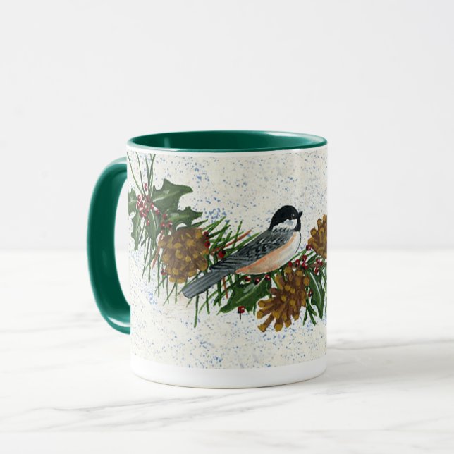 Caneca dos Chickadees (Frente Esquerda)