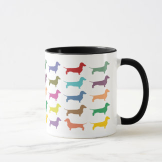 Caneca dos confetes do Dachshund