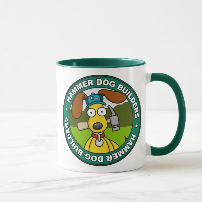 Caneca dos construtores do cão do martelo (Direita)