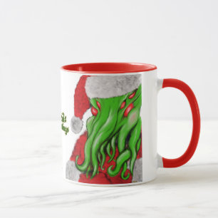Caneca dos cumprimentos de Cthulhu Yuletide do