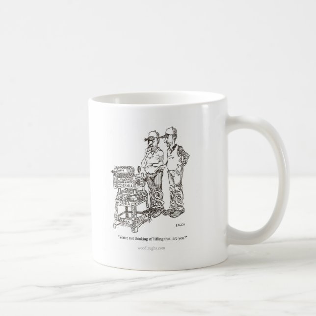 Caneca dos desenhos animados da hérnia (Direita)