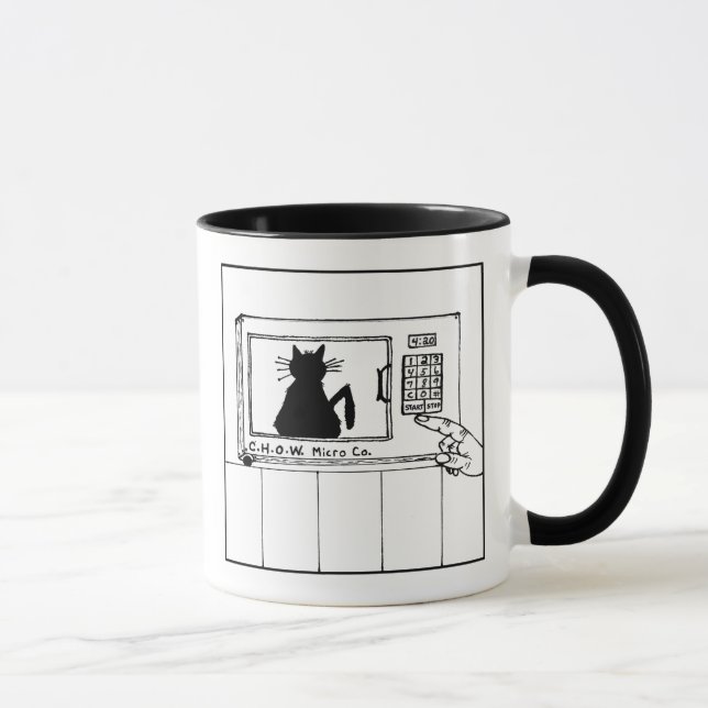 Caneca dos desenhos animados da microonda dos (Direita)